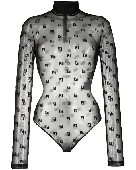 fendi womens tops|fendi sheer bodysuit.